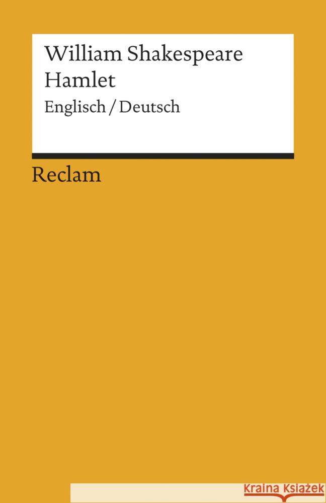 Hamlet, Englisch-Deutsch Shakespeare, William 9783150187005 Reclam, Ditzingen - książka
