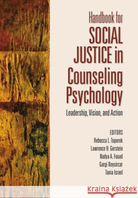 Handbook for Social Justice in Counseling Psychology: Leadership, Vision, and Action Toporek, Rebecca L. 9781412910071 Sage Publications - książka