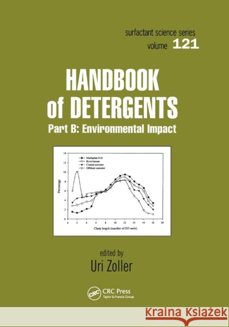 Handbook of Detergents, Part B: Environmental Impact Uri Zoller 9780367393953 CRC Press - książka