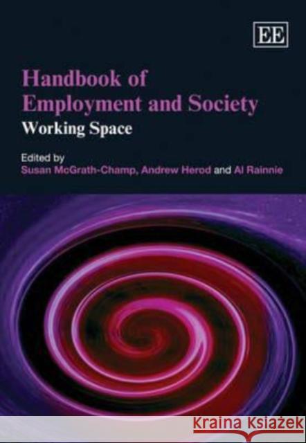 Handbook of Employment and Society: Working Space  9780857935830 Edward Elgar Publishing Ltd - książka