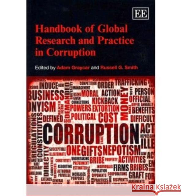 Handbook of Global Research and Practice in Corruption Adam Graycar Russell G. Smith  9780857938923 Edward Elgar Publishing Ltd - książka