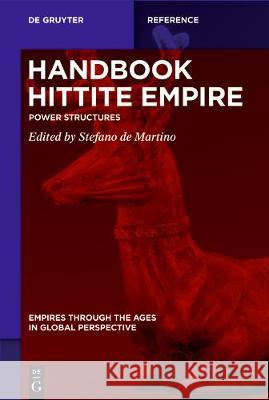 Handbook of Hittite Empire: Power Structures Stefano de Martino 9783110657678 De Gruyter (JL) - książka