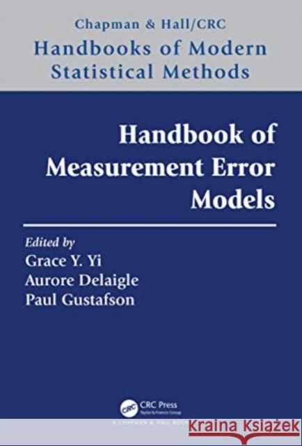 Handbook of Measurement Error Models  9781032070087 Taylor & Francis Ltd - książka