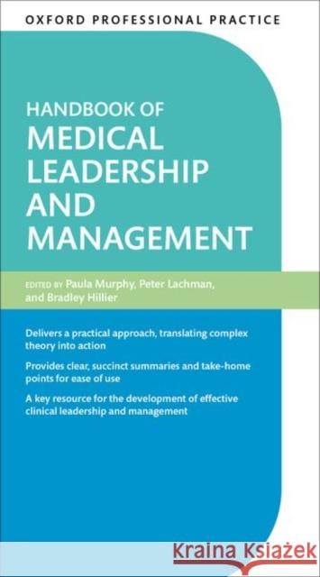 Handbook of Medical Leadership and Management  9780192849007 Oxford University Press - książka