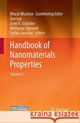 Handbook of Nanomaterials Properties Bhushan, Bharat 9783662510483 Springer - książka