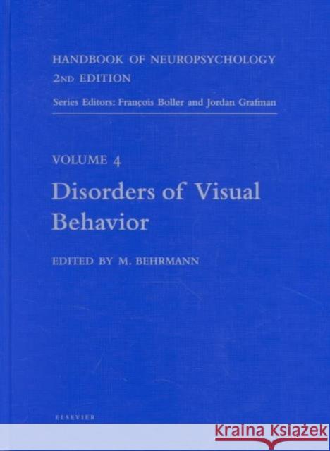 Handbook of Neuropsychology : Disorders of Visual Behavior  9780444503602 Elsevier Science Ltd - książka