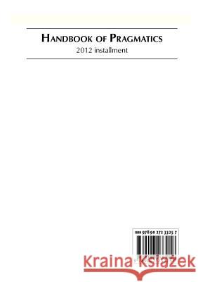 Handbook of Pragmatics Jan Ola Ostman 9789027233257 BEBC - książka