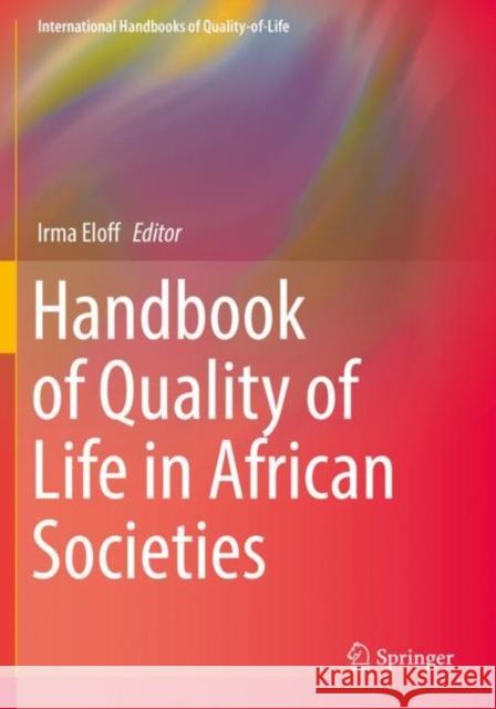 Handbook of Quality of Life in African Societies  9783030153694 Springer International Publishing - książka