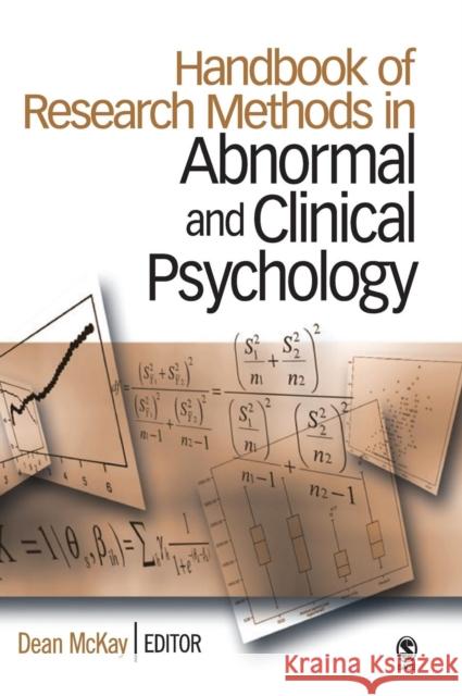 Handbook of Research Methods in Abnormal and Clinical Psychology Dean McKay 9781412916301 Sage Publications - książka