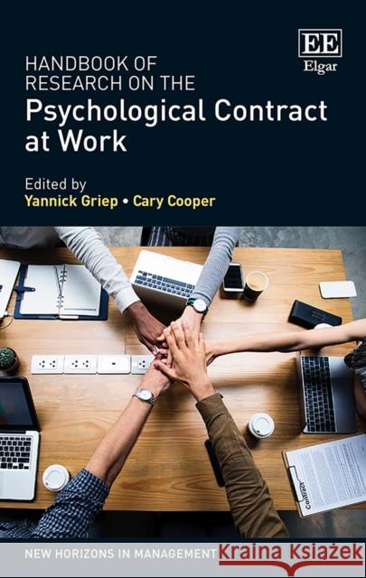 Handbook of Research on the Psychological Contract at Work Yannick Griep Cary Cooper  9781788115674 Edward Elgar Publishing Ltd - książka