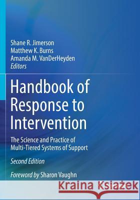 Handbook of Response to Intervention: The Science and Practice of Multi-Tiered Systems of Support Jimerson, Shane R. 9781493968251 Springer - książka