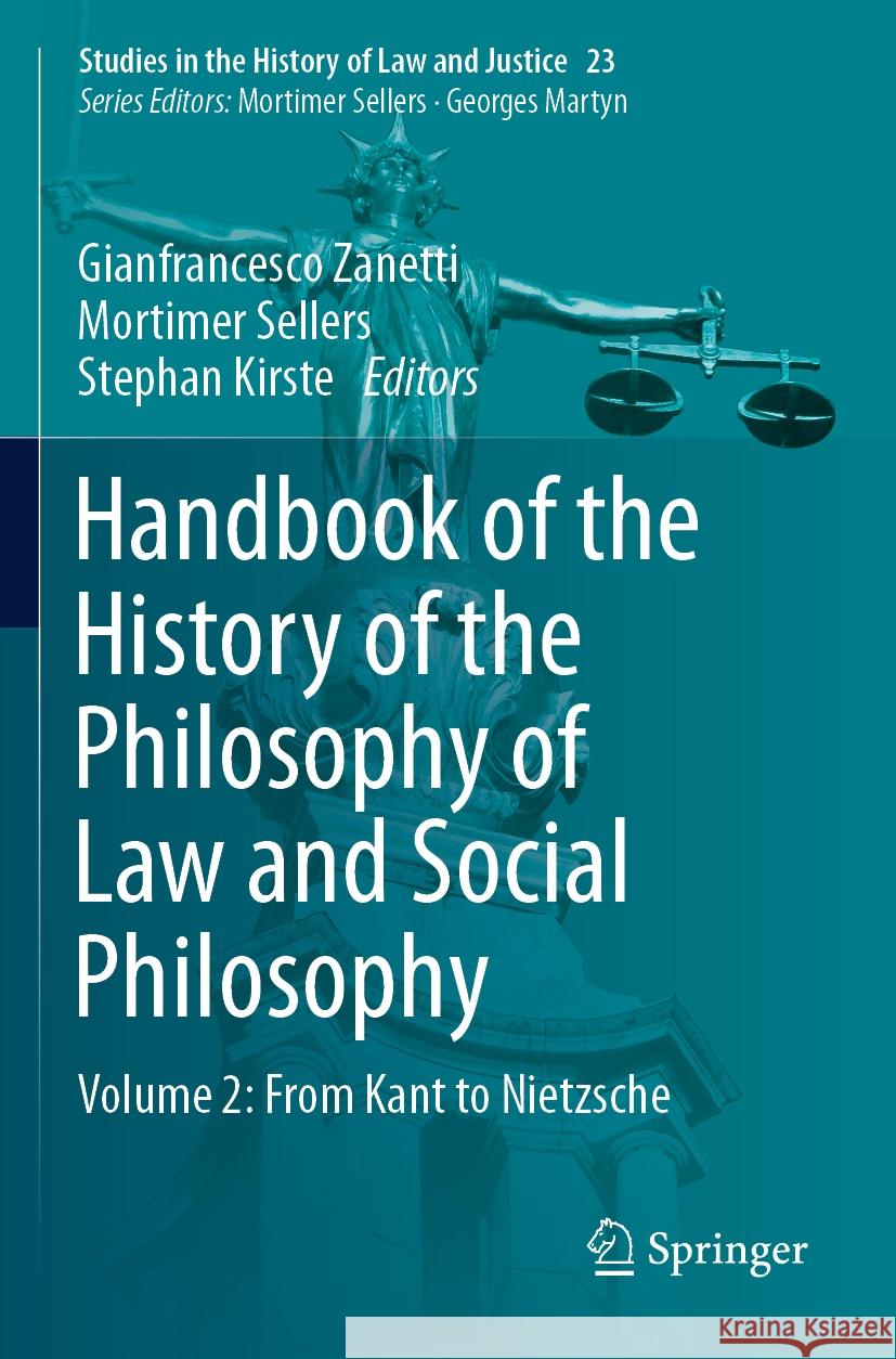 Handbook of the History of the Philosophy of Law and Social Philosophy  9783031195488 Springer Nature Switzerland - książka