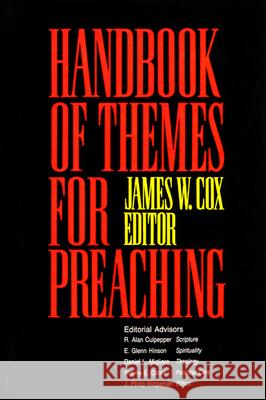 Handbook of Themes for Preaching James William Cox 9780664221652 Westminster John Knox Press - książka