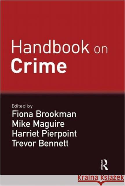 Handbook on Crime   9781843923725  - książka