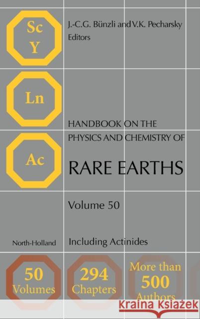 Handbook on the Physics and Chemistry of Rare Earths: Including Actinides Volume 50 Bunzli, Jean-Claude G. 9780444638519 North-Holland - książka