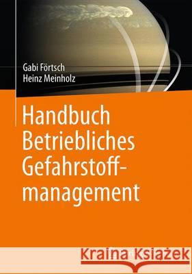 Handbuch Betriebliches Gefahrstoffmanagement Gabi Fortsch Heinz Meinholz 9783658130879 Springer Vieweg - książka