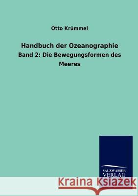 Handbuch der Ozeanographie Krümmel, Otto 9783846012345 Salzwasser-Verlag Gmbh - książka