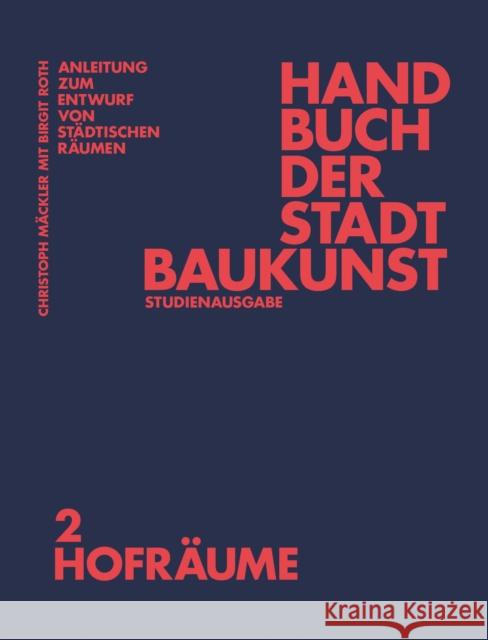 Handbuch der Stadtbaukunst  9783986120566 JOVIS Verlag - książka
