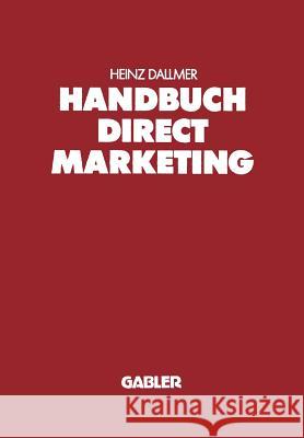Handbuch Direct Marketing Heinz Dallmer 9783409367004 Gabler Verlag - książka