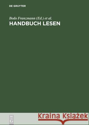 Handbuch Lesen  9783598113277 X_K. G. Saur - książka