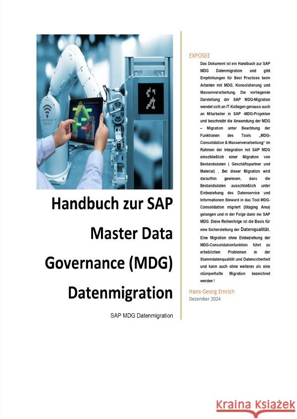 Handbuch zu SAP Master Data Governance - Datenmigration Emrich, Hans-Georg 9783818755645 epubli - książka