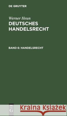 Handelsrecht No Contributor 9783112603376 de Gruyter - książka