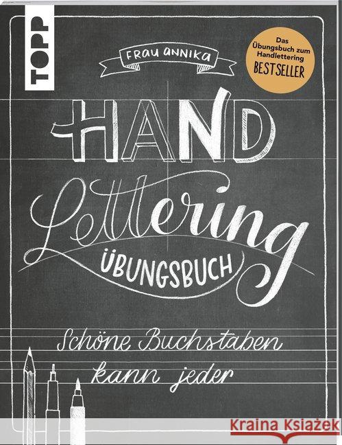 Handlettering. Die Kunst der schönen Buchstaben. Übungsbuch Frau Annika 9783772447211 Frech - książka