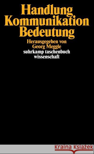 Handlung, Kommunikation, Bedeutung  9783518286838 Suhrkamp - książka