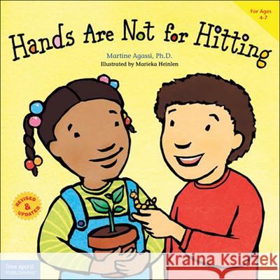 Hands Are Not for Hitting Martine Agassi Marieka Heinlen 9780606316590 Turtleback Books - książka