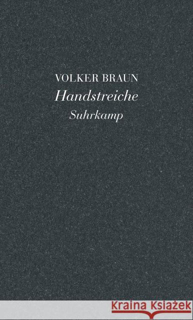 Handstreiche Braun, Volker 9783518428498 Suhrkamp - książka