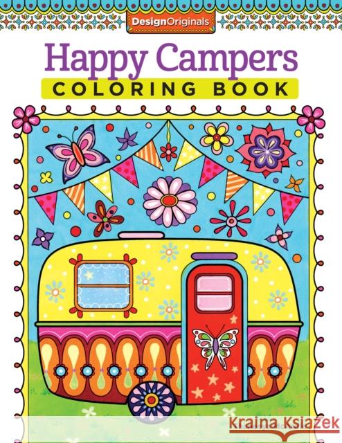 Happy Campers Coloring Book Thaneeya McArdle 9781574219654 Design Originals - książka