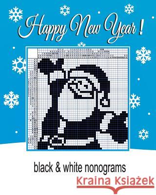 Happy New Year ! Black & white nonograms. Vadim Teriokhin 9781979431378 Createspace Independent Publishing Platform - książka