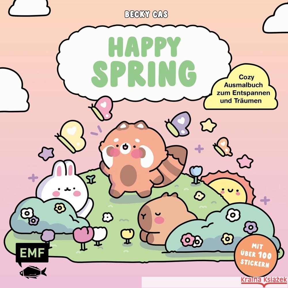 Happy Spring - Cozy Ausmalbuch zum Entspannen und Träumen Castañeda, Becky 9783745931341 Edition Michael Fischer - książka