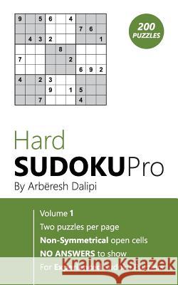 Hard Sudoku Pro Arberesh Dalipi 9781976431654 Createspace Independent Publishing Platform - książka