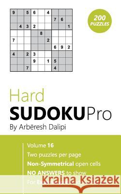 Hard Sudoku Pro Arberesh Dalipi 9781976461026 Createspace Independent Publishing Platform - książka