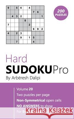 Hard Sudoku Pro Arberesh Dalipi 9781976462481 Createspace Independent Publishing Platform - książka