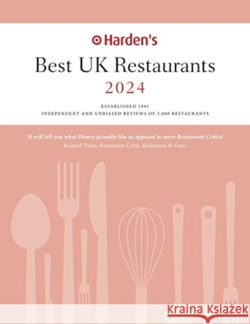 Harden's Best UK Restaurants 2024 Peter Harden 9781916076174 Harden's Limited - książka