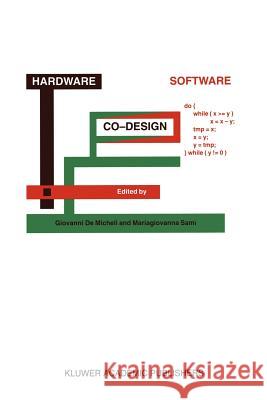 Hardware/Software Co-Design G. d M. G. Sami Giovanni Micheli 9780792338833 Not Avail - książka