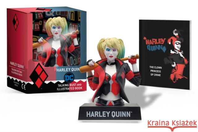 Harley Quinn Talking Figure and Illustrated Book Kort 9780762474684 Running Press - książka