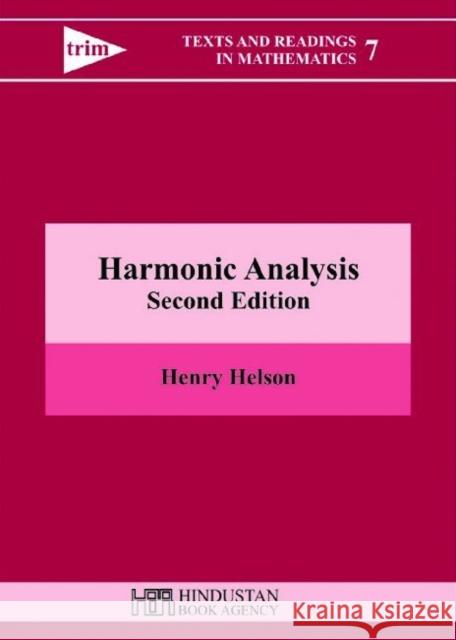 Harmonic Analysis  9789380250052 HINDUSTAN BOOK AGENCY - książka