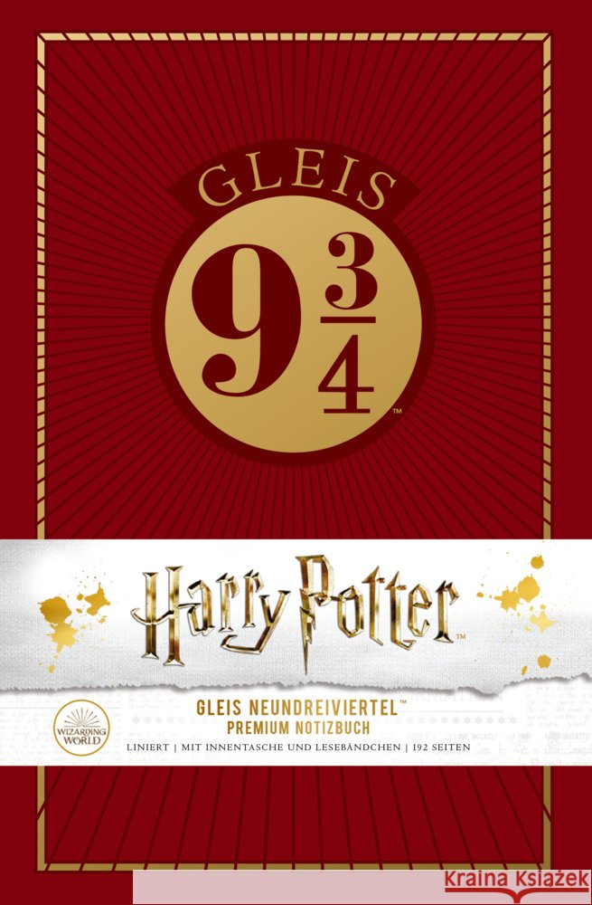 Harry Potter: Gleis 9 ¾ Premium-Notizbuch Wizarding World 9783742319463 riva Verlag - książka