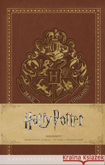 Harry Potter: Hogwarts Ruled Pocket Journal Insight Editions 9781683830351 Insight Editions - książka