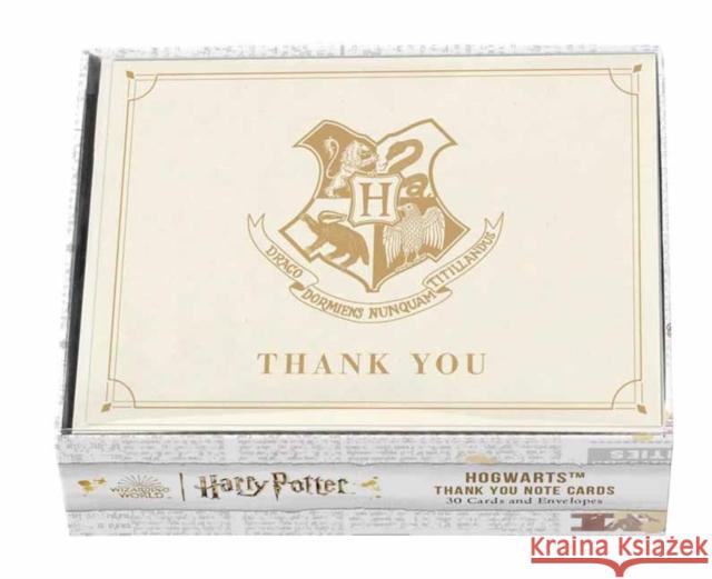 Harry Potter: Hogwarts Thank You Boxed Cards (Set of 30) Insights 9798886632330 Insight Editions - książka
