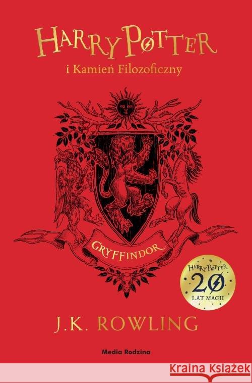 Harry Potter i kamień filozoficzny. Gryffindor Rowling Joanne K. 9788380087590 Media Rodzina - książka