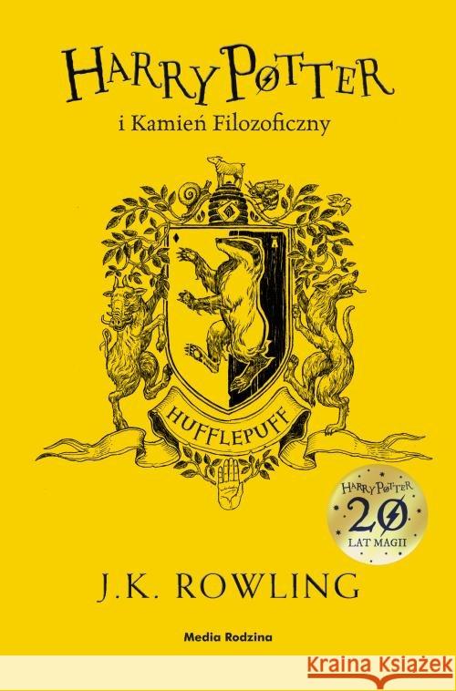 Harry Potter i kamień filozoficzny. Hufflepuff Rowling Joanne K. 9788380087613 Media Rodzina - książka