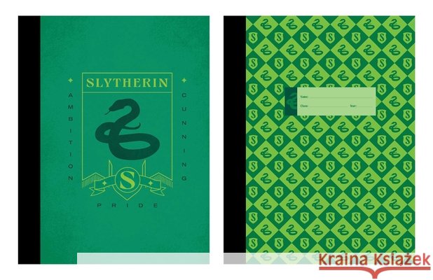 Harry Potter: Slytherin Composition Notebook Set (Set of 2) Insight Editions 9798337403953 Insight Editions - książka
