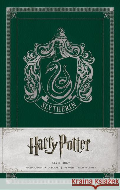 Harry Potter Slytherin Hardcover Ruled Journal Insight Editions 9781608875610 Insight Editions - książka