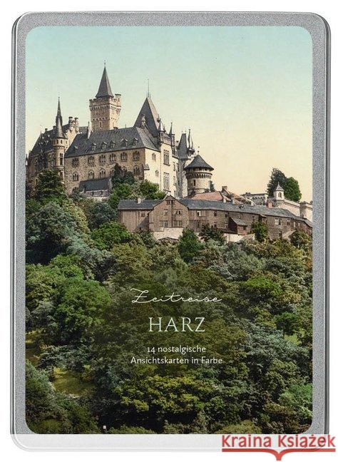 Harz : 14 nostalgische Ansichtskarten in Farbe  4251517502815 Paper Moon - książka