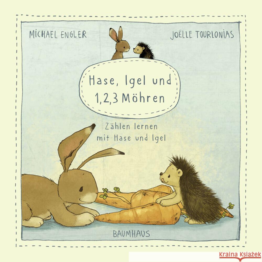 Hase, Igel und 1, 2, 3 Möhren (Pappbilderbuch) Engler, Michael 9783833906244 Baumhaus Medien - książka