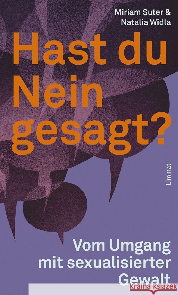 Hast du Nein gesagt? Suter, Miriam, Widla, Natalia 9783039260546 Limmat Verlag - książka